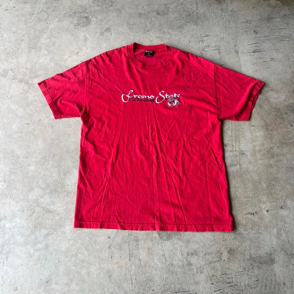 Antigua Fresno Bulldogs CSU Fresno y2k tee Mens size xl